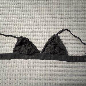 PINK Victoria's Secret Black Lace Bralette